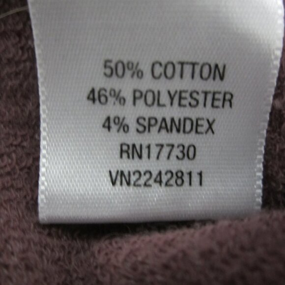 Merona Womens Plus 2X Heather Mauve Purple LS Cotton Blend Cardigan Sweater 46" - Picture 5 of 11